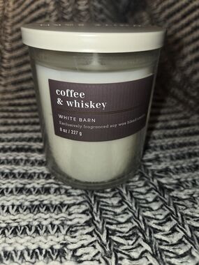 Bath & Body Works Coffee & Whiskey Candle - White, Brown